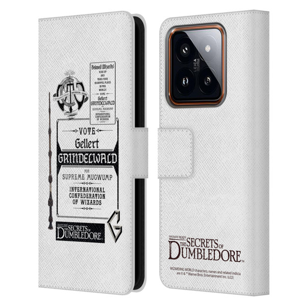 Fantastic Beasts: Secrets of Dumbledore Graphics Gellert Grindelwald Leather Book Wallet Case Cover For Xiaomi 14