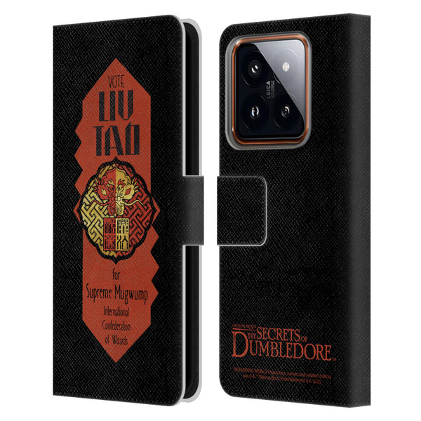 Fantastic Beasts: Secrets of Dumbledore Graphics Liu Tao Leather Book Wallet Case Cover For Xiaomi 14