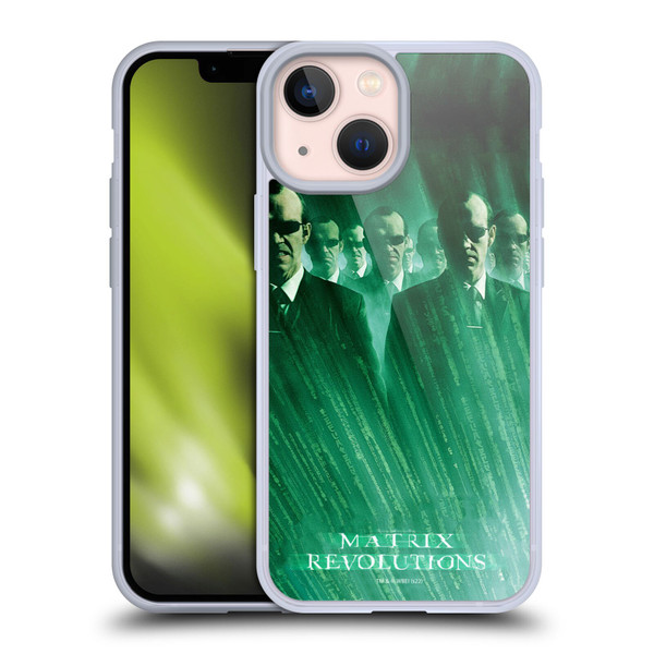 The Matrix Revolutions Key Art Smiths Soft Gel Case for Apple iPhone 13 Mini