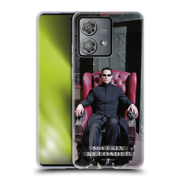 The Matrix Reloaded Key Art Neo 4 Soft Gel Case for Motorola Edge 40 Neo 5G