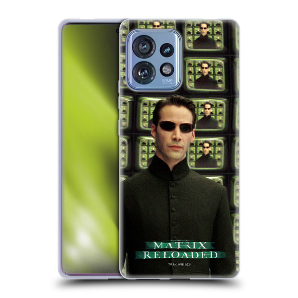 The Matrix Reloaded Key Art Neo 2 Soft Gel Case for Motorola Moto Edge 40 Pro