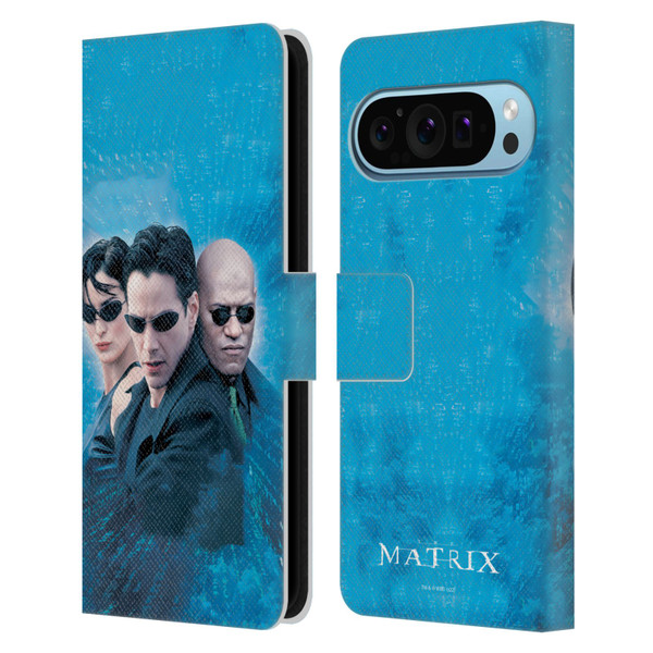 The Matrix Key Art Group 3 Leather Book Wallet Case Cover For Google Pixel 9 / Pixel 9 Pro
