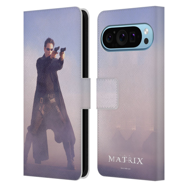 The Matrix Key Art Neo 2 Leather Book Wallet Case Cover For Google Pixel 9 / Pixel 9 Pro