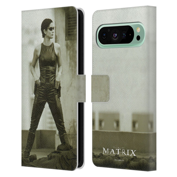 The Matrix Key Art Trinity Leather Book Wallet Case Cover For Google Pixel 9 Pro XL