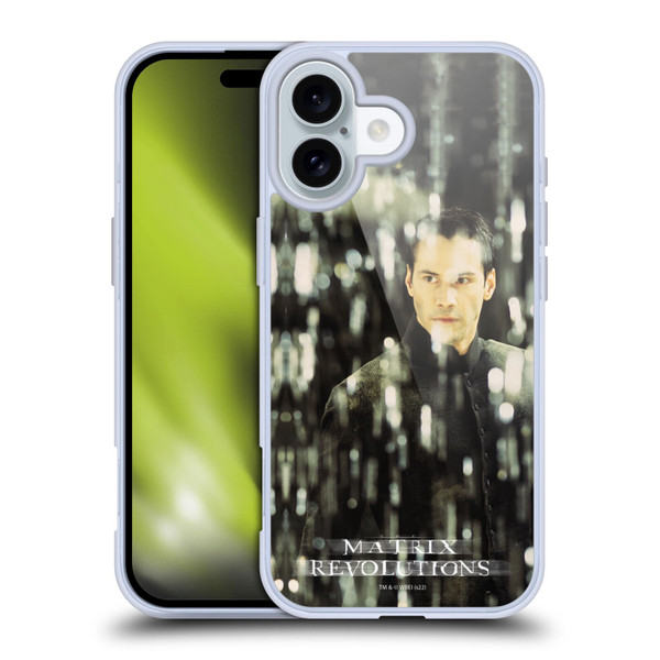 The Matrix Revolutions Key Art Neo 1 Soft Gel Case for Apple iPhone 16