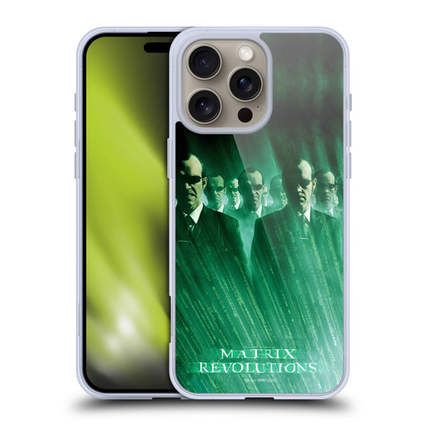 The Matrix Revolutions Key Art Smiths Soft Gel Case for Apple iPhone 16 Pro Max