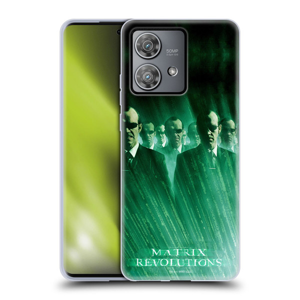 The Matrix Revolutions Key Art Smiths Soft Gel Case for Motorola Edge 40 Neo 5G