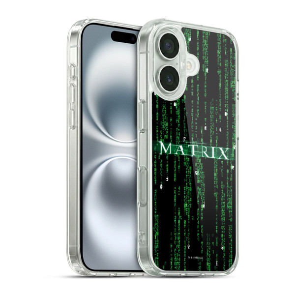 The Matrix Key Art Codes Soft Gel Case for Apple iPhone 16 & MagSafe