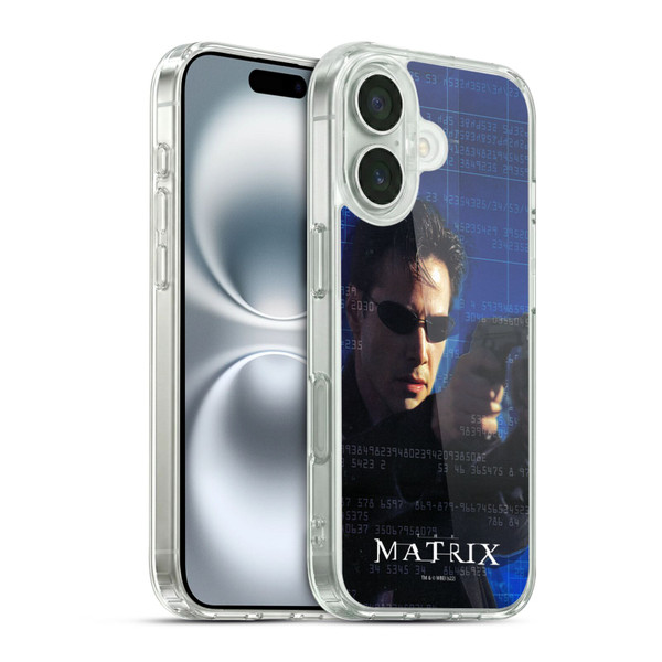 The Matrix Key Art Neo 1 Soft Gel Case for Apple iPhone 16 & MagSafe
