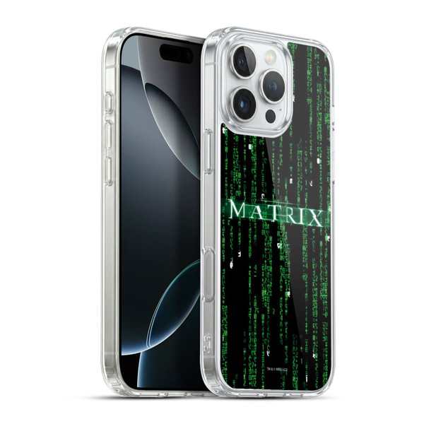 The Matrix Key Art Codes Soft Gel Case for Apple iPhone 16 Pro Max & MagSafe