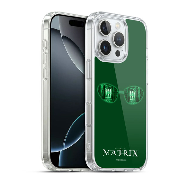 The Matrix Key Art Glass Soft Gel Case for Apple iPhone 16 Pro & MagSafe