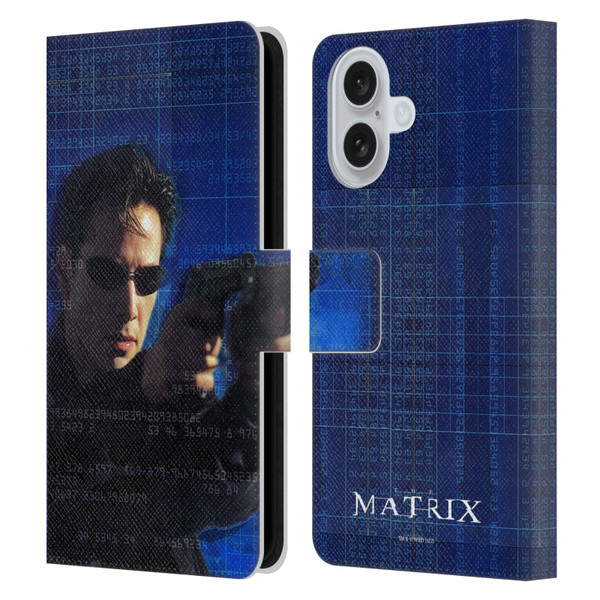 The Matrix Key Art Neo 1 Leather Book Wallet Case Cover For Apple iPhone 16