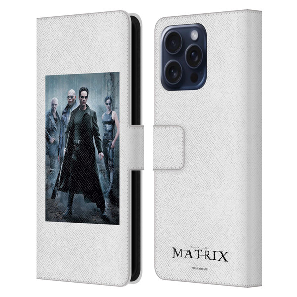 The Matrix Key Art Group 1 Leather Book Wallet Case Cover For Apple iPhone 16 Pro Max