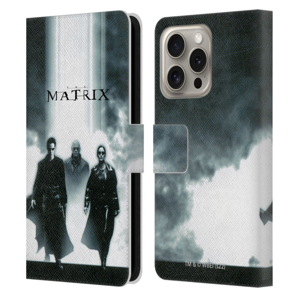 The Matrix Key Art Group 2 Leather Book Wallet Case Cover For Apple iPhone 16 Pro