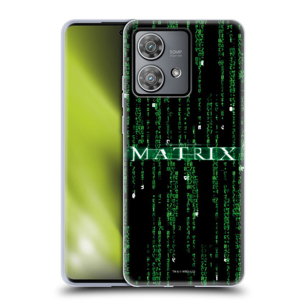 The Matrix Key Art Codes Soft Gel Case for Motorola Edge 40 Neo 5G