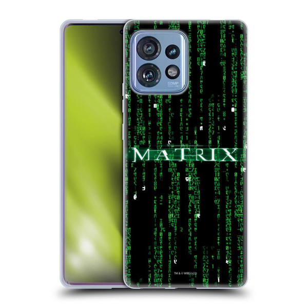 The Matrix Key Art Codes Soft Gel Case for Motorola Moto Edge 40 Pro