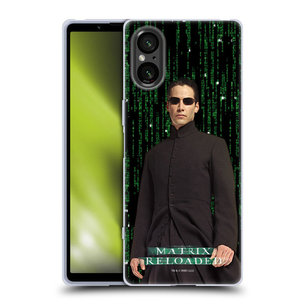 The Matrix Reloaded Key Art Neo 1 Soft Gel Case for Sony Xperia 5 V 5G