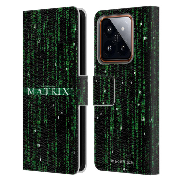 The Matrix Key Art Codes Leather Book Wallet Case Cover For Xiaomi 14