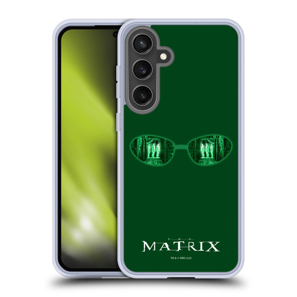 The Matrix Key Art Glass Soft Gel Case for Samsung Galaxy S24 FE