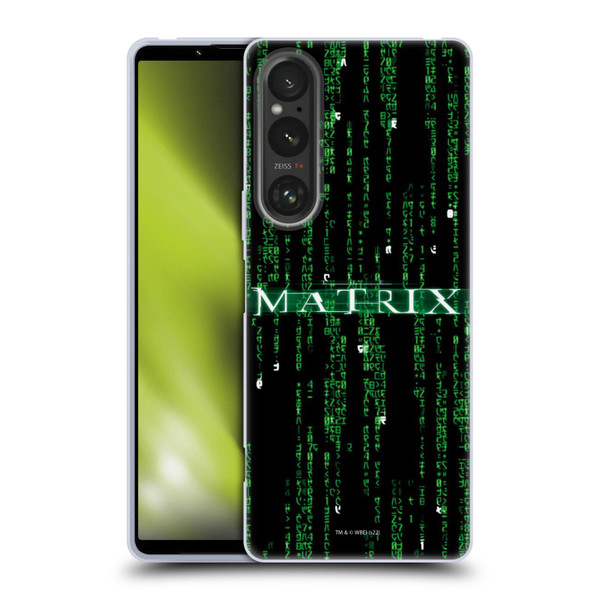 The Matrix Key Art Codes Soft Gel Case for Sony Xperia 1 V 5G