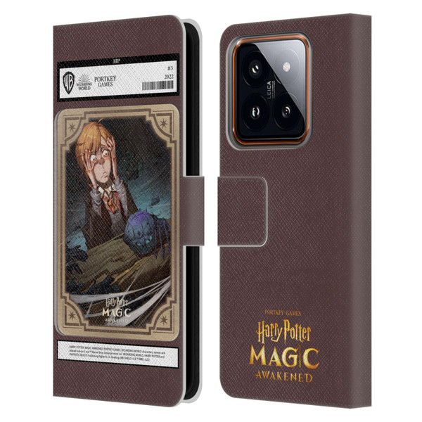 Harry Potter: Magic Awakened Characters Ronald Weasley Card Leather Book Wallet Case Cover For Xiaomi 14