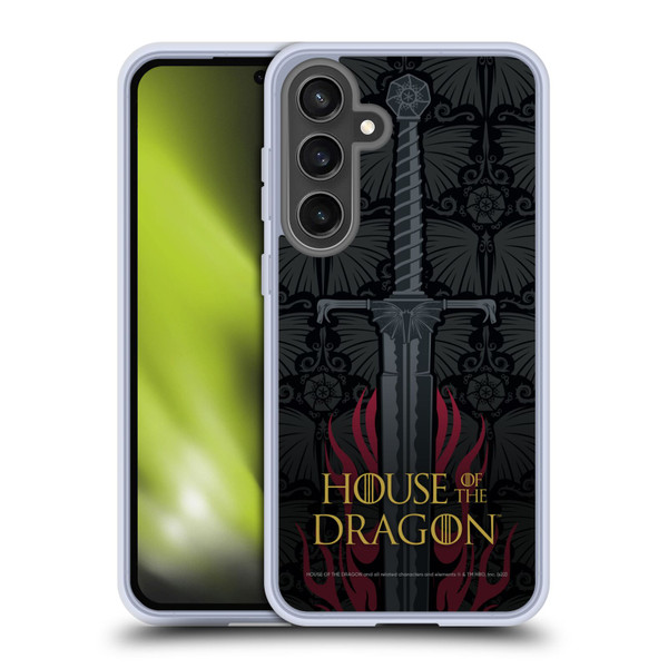House Of The Dragon: Television Series Graphics Sword Soft Gel Case for Samsung Galaxy S24 FE
