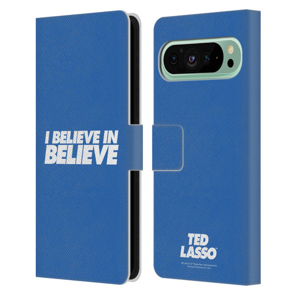 Ted Lasso Season 1 Graphics I Believe In Believe Leather Book Wallet Case Cover For Google Pixel 9 Pro XL