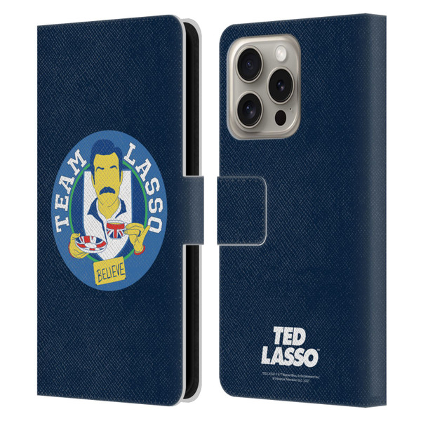 Ted Lasso Season 1 Graphics Team Lasso Leather Book Wallet Case Cover For Apple iPhone 16 Pro