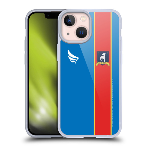 Ted Lasso Season 1 Graphics Jersey Soft Gel Case for Apple iPhone 13 Mini