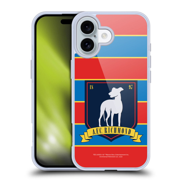 Ted Lasso Season 1 Graphics A.F.C Richmond Stripes Soft Gel Case for Apple iPhone 16