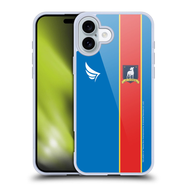 Ted Lasso Season 1 Graphics Jersey Soft Gel Case for Apple iPhone 16 Plus