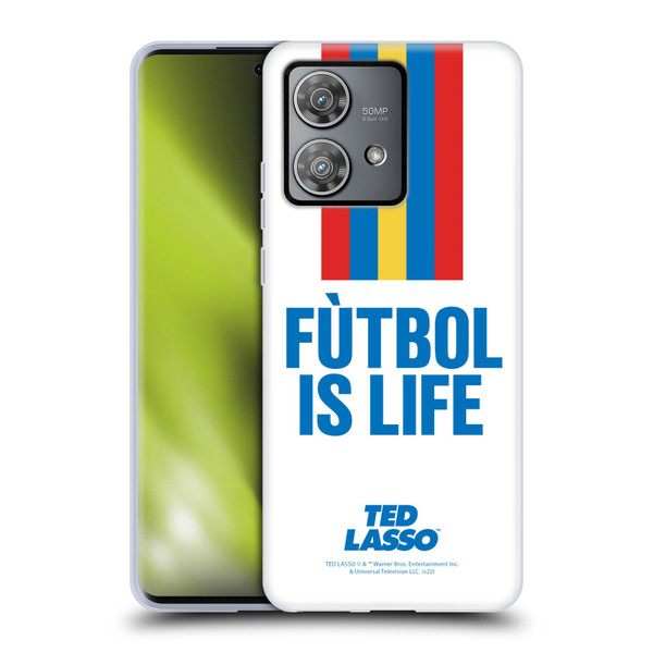 Ted Lasso Season 1 Graphics Futbol Is Life Soft Gel Case for Motorola Edge 40 Neo 5G