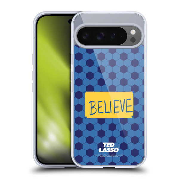 Ted Lasso Season 1 Graphics Believe Soft Gel Case for Google Pixel 9 Pro XL