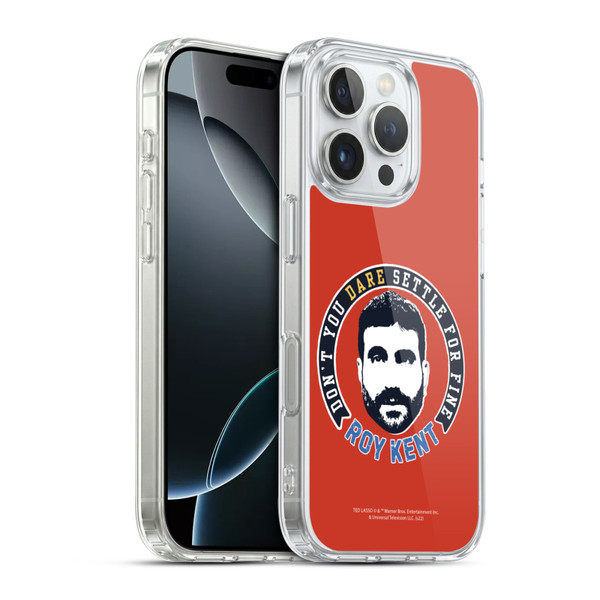Ted Lasso Season 2 Graphics Roy Kent Soft Gel Case for Apple iPhone 16 Pro & MagSafe