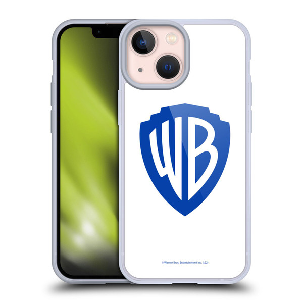 Warner Bros. Shield Logo White Soft Gel Case for Apple iPhone 13 Mini