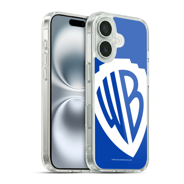 Warner Bros. Shield Logo Oversized Soft Gel Case for Apple iPhone 16 & MagSafe