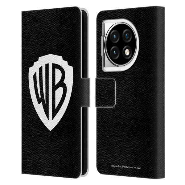 Warner Bros. Shield Logo Black Leather Book Wallet Case Cover For OPPO OnePlus Ace 3 5G