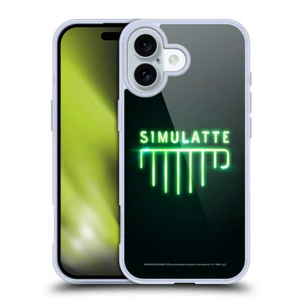 The Matrix Resurrections Key Art Simulatte Soft Gel Case for Apple iPhone 16