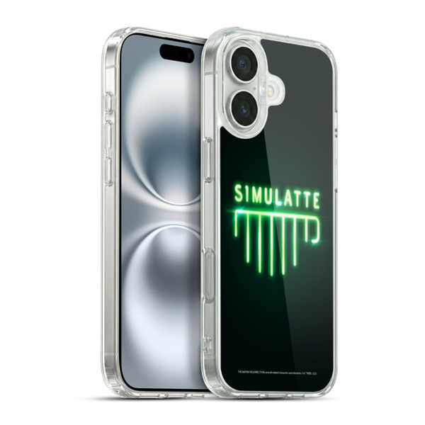 The Matrix Resurrections Key Art Simulatte Soft Gel Case for Apple iPhone 16 Plus & MagSafe