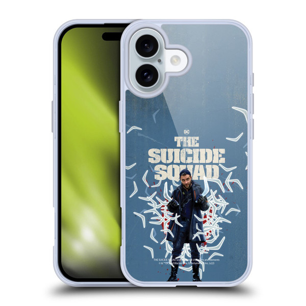 The Suicide Squad 2021 Character Poster Captain Boomerang Soft Gel Case for Apple iPhone 16