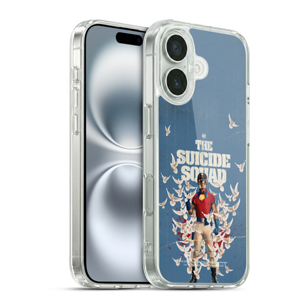 The Suicide Squad 2021 Character Poster Peacemaker Soft Gel Case for Apple iPhone 16 & MagSafe