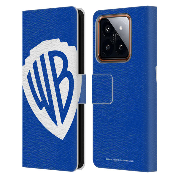 Warner Bros. Shield Logo Oversized Leather Book Wallet Case Cover For Xiaomi 14