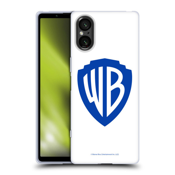 Warner Bros. Shield Logo White Soft Gel Case for Sony Xperia 5 V 5G