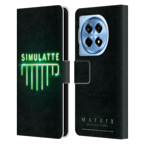 The Matrix Resurrections Key Art Simulatte Leather Book Wallet Case Cover For OnePlus 12R