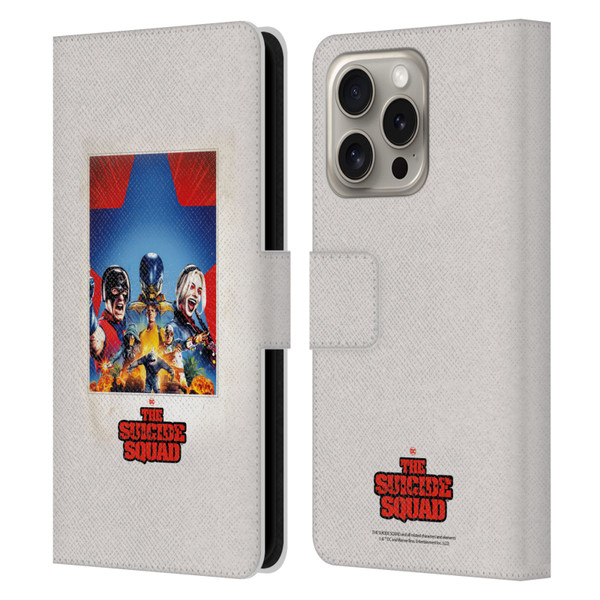 The Suicide Squad 2021 Character Poster Group Leather Book Wallet Case Cover For Apple iPhone 16 Pro