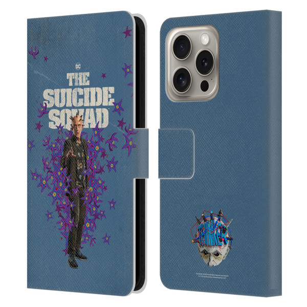 The Suicide Squad 2021 Character Poster Thinker Leather Book Wallet Case Cover For Apple iPhone 16 Pro