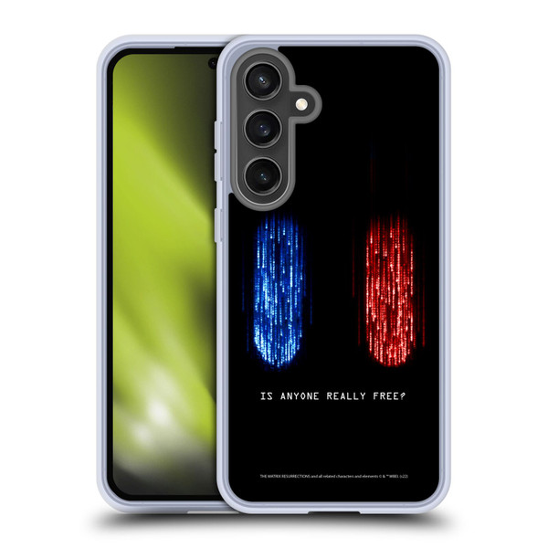 The Matrix Resurrections Key Art Is Anyone Really Free Soft Gel Case for Samsung Galaxy S24 FE