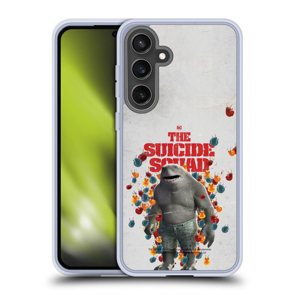 The Suicide Squad 2021 Character Poster King Shark Soft Gel Case for Samsung Galaxy S24 FE