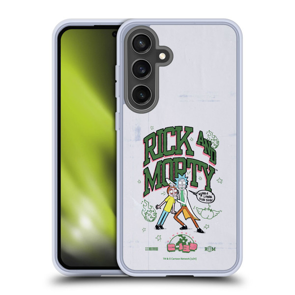 Rick And Morty Duo Graphics Wubb A Lubba Dub Dub Soft Gel Case for Samsung Galaxy S24 FE