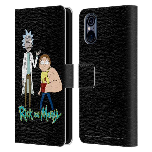 Rick And Morty Season 3 Character Art Rick and Morty Leather Book Wallet Case Cover For Sony Xperia 5 V 5G